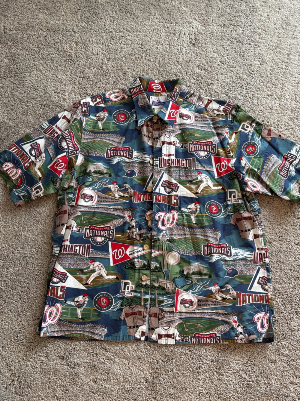 Washington Nationals Baseball Button-Up Shirt